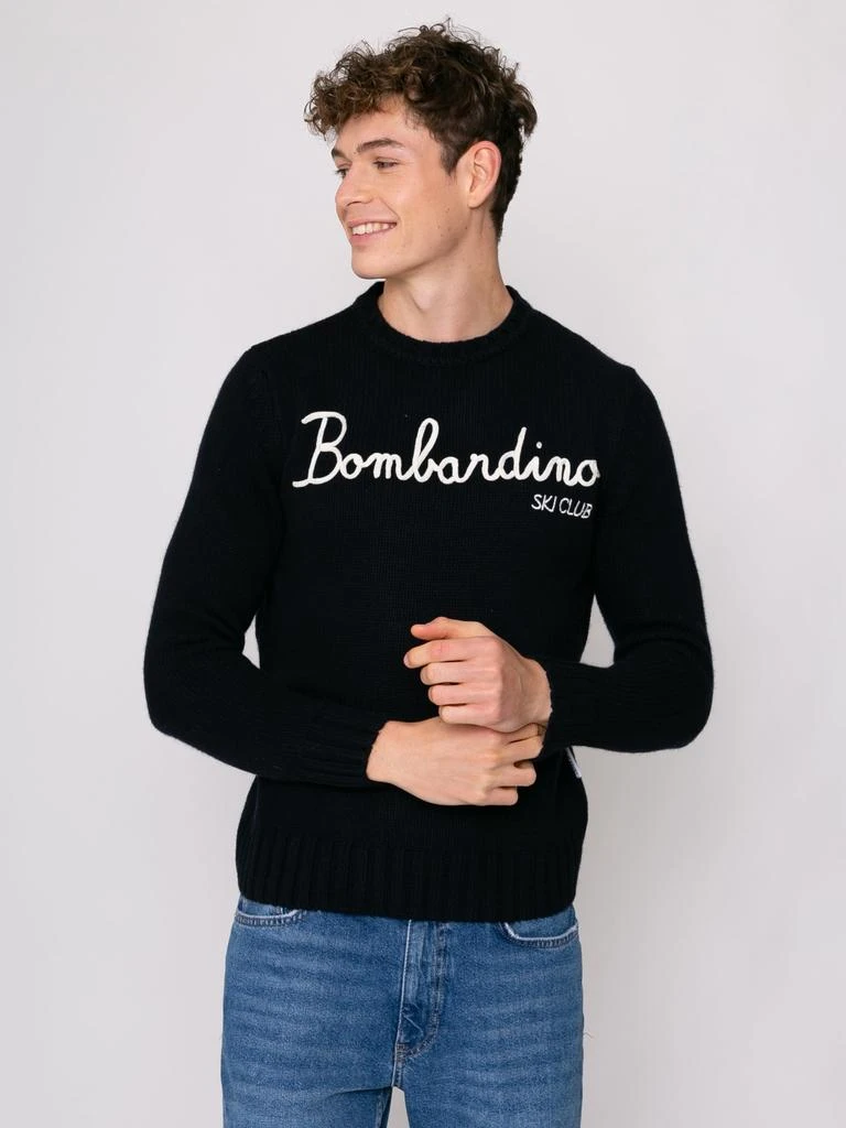 商品Mc2 Saint Barth|Blended Cashmere Sweater Bombardino Ski Club Embroidery,价格¥2366,第1张图片