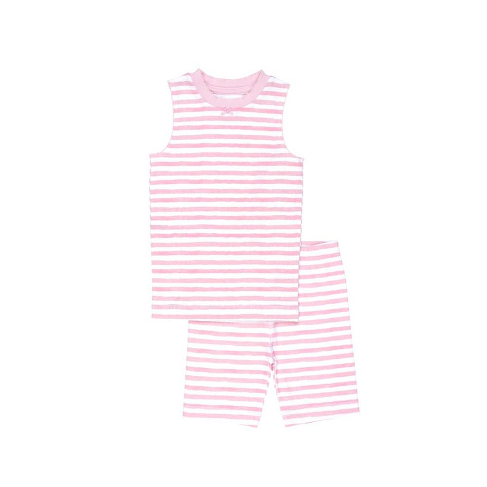 Petal Stripe Baby Boys and Girls 2-Piece Pajama Set商品第2张图片规格展示