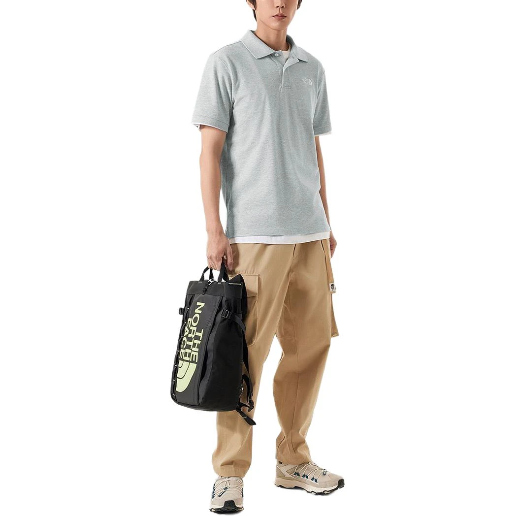 商品[国内直发] The North Face|北面 纯色户外休闲运动翻领短袖Polo衫 男款 灰色,价格¥386,第4张图片详细描述
