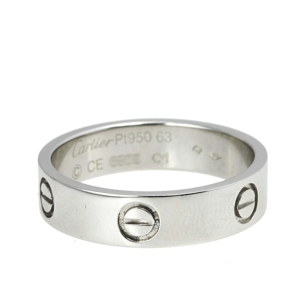 商品[二手商品] Cartier|Cartier Love Platinum Band Ring Size 63,价格¥18947,第2张图片详细描述