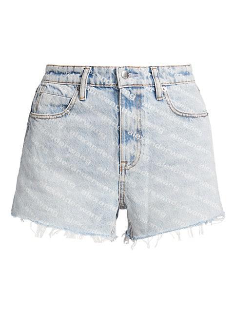 商品Alexander Wang|Bite Logo Denim Shorts,价格¥1704,第1张图片