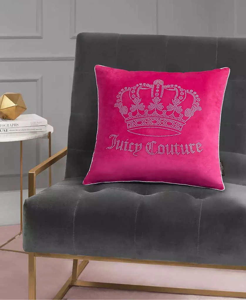 商品Juicy Couture|Velvet Novelty Decorative Pillow, 20" x 20",价格¥221,第4张图片详细描述