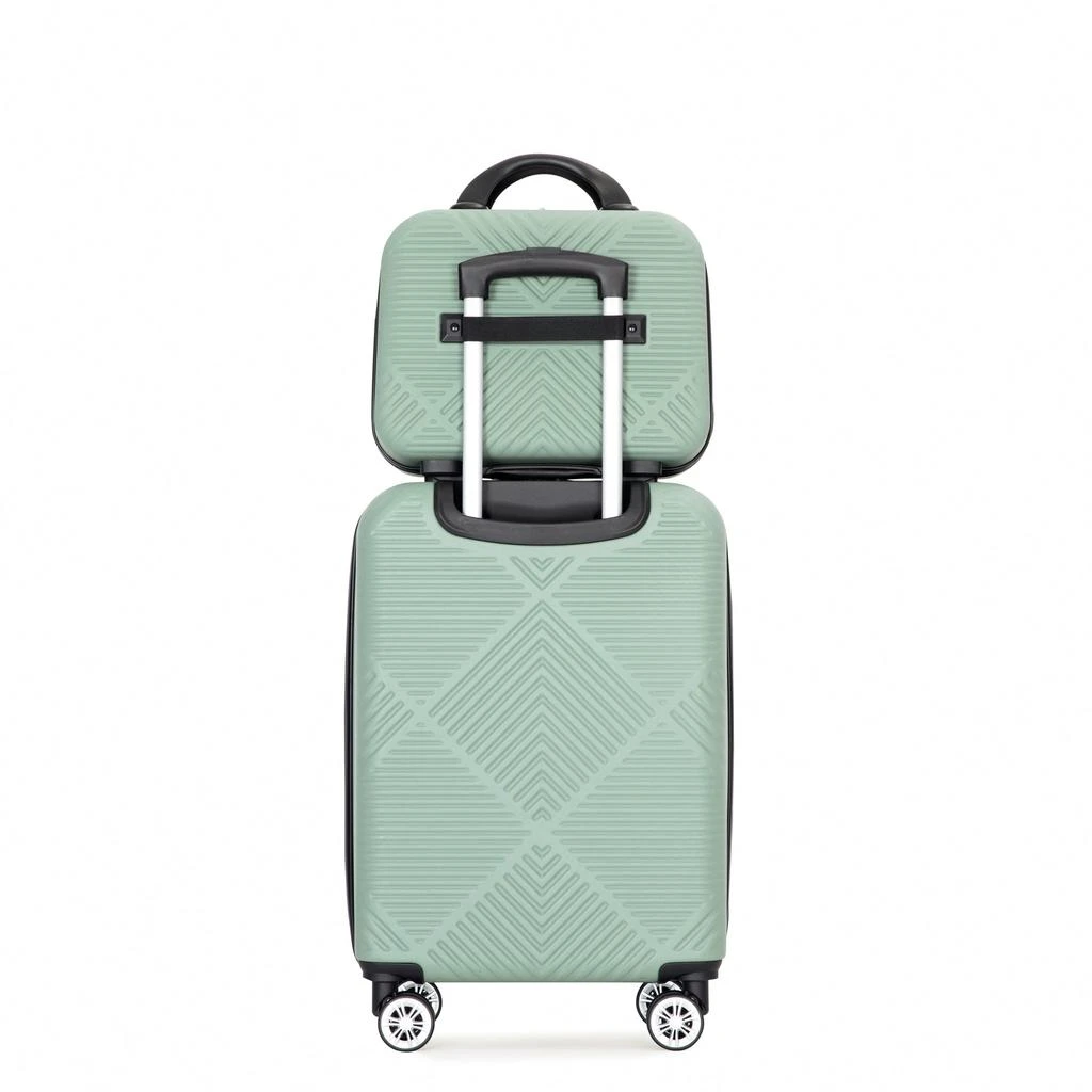 商品Streamdale Furniture|Streamdale Deluxe Two-Piece Carry-On and Cosmetic Case Set,价格¥857,第4张图片详细描述