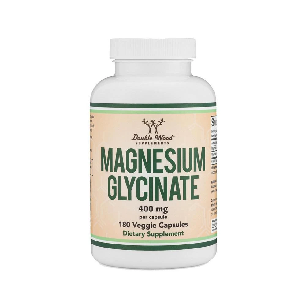 商品Double Wood Supplements|Magnesium Glycinate - 180 x 400 mg capsules,价格¥150,第1张图片