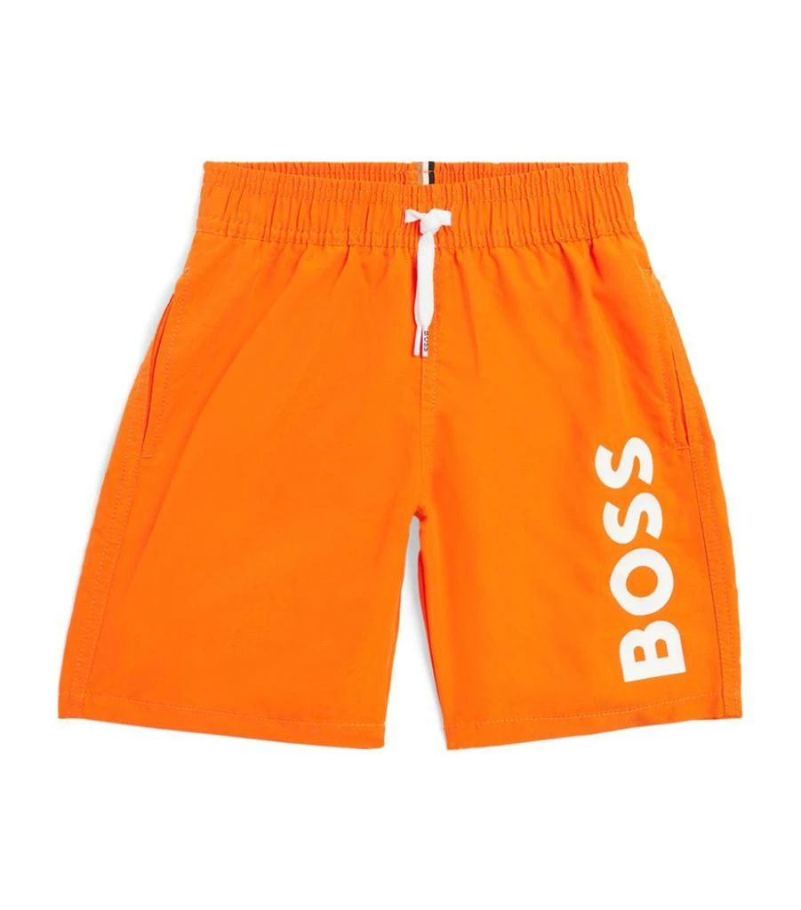 商品Hugo Boss|Logo Print Swim Shorts (4-16 Years),价格¥403,第1张图片