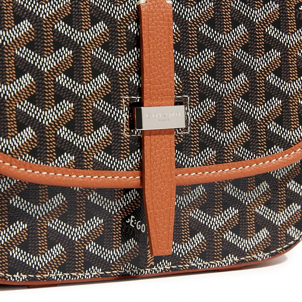 商品Goyard|Goyard Goyardine Belvedere II Black Tan PM Messenger Bag,价格¥26027,第4张图片详细描述