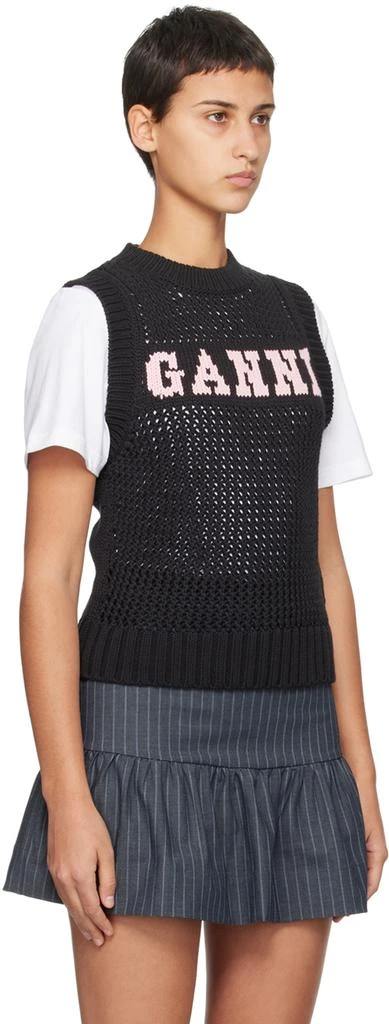 商品Ganni|Black Cropped Vest,价格¥1508,第2张图片详细描述