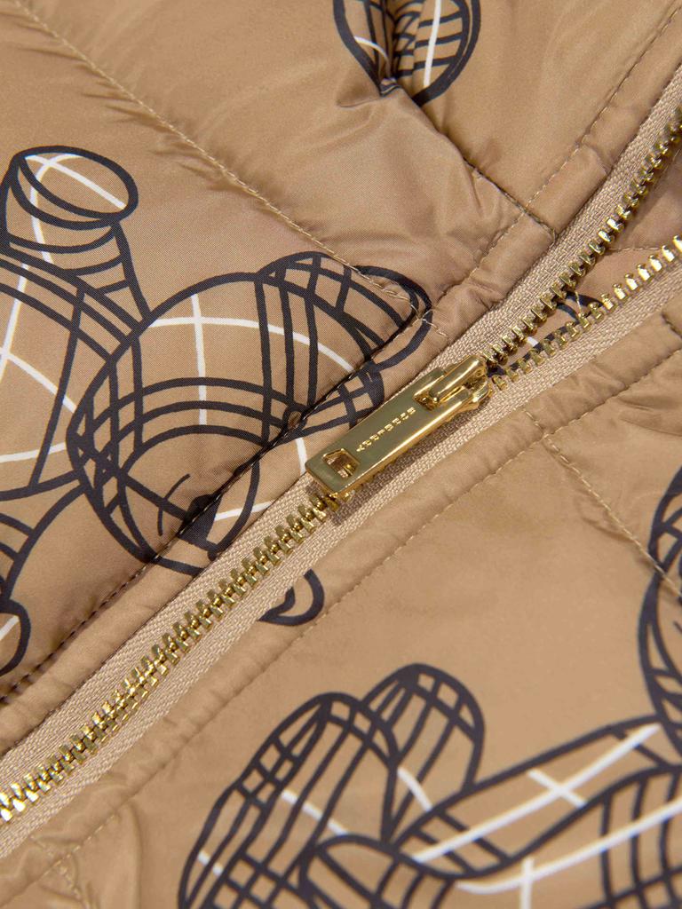 Burberry Beige Baby Boys Thomas Bear Print Puffer Jacket商品第2张图片规格展示