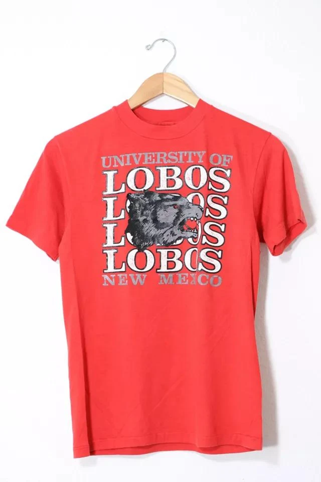 商品Urban Outfitters|Vintage University of New Mexico Lobos T-shirt Made in USA,价格¥368,第1张图片