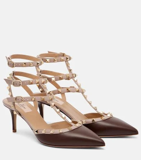 商品Valentino|Rockstud 65皮革高跟鞋,价格¥9294,第1张图片