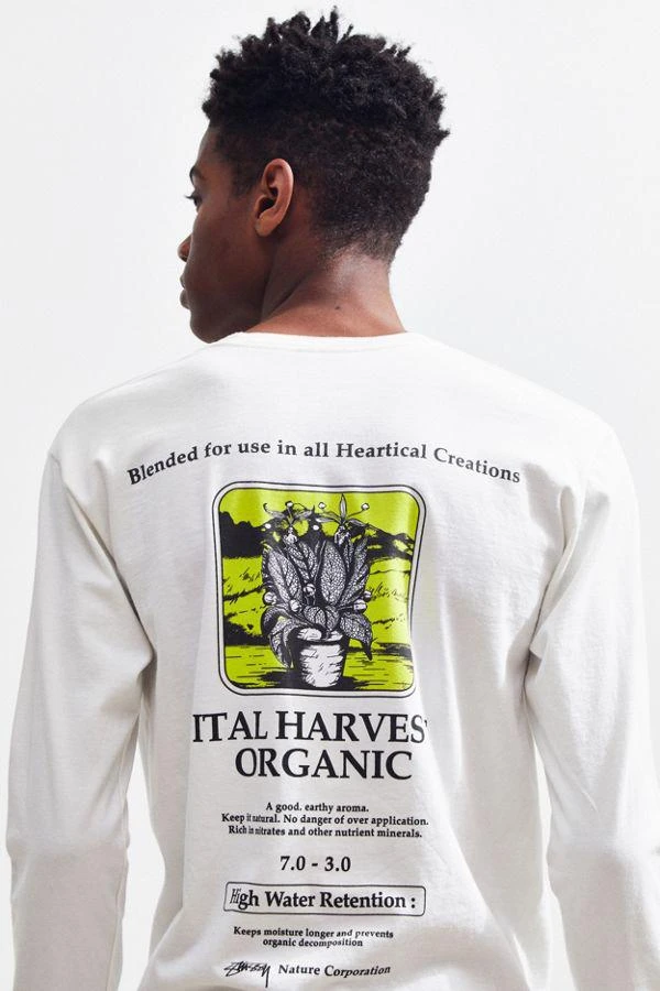 商品STUSSY|Stussy ITAL Harvest Long Sleeve Tee,价格¥227,第5张图片详细描述