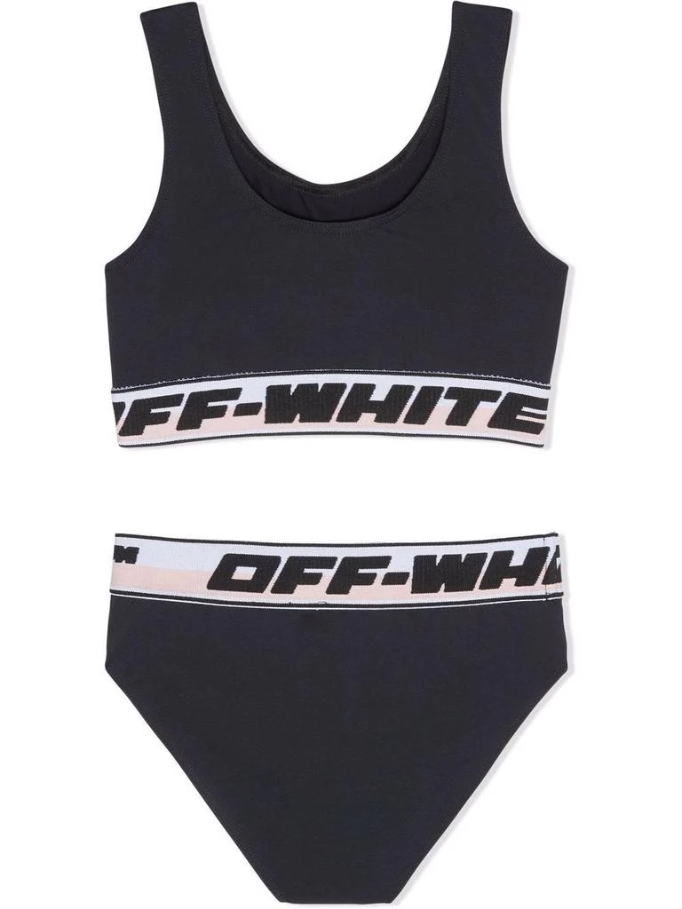 商品Off-White|Off-White Kids Black Logo Band Bikini,价格¥904,第2张图片详细描述