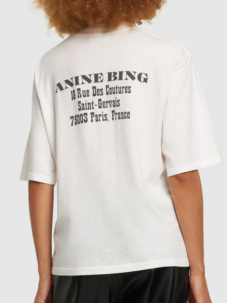 商品ANINE BING|Avi Cotton Jersey T-shirt,价格¥708,第2张图片详细描述