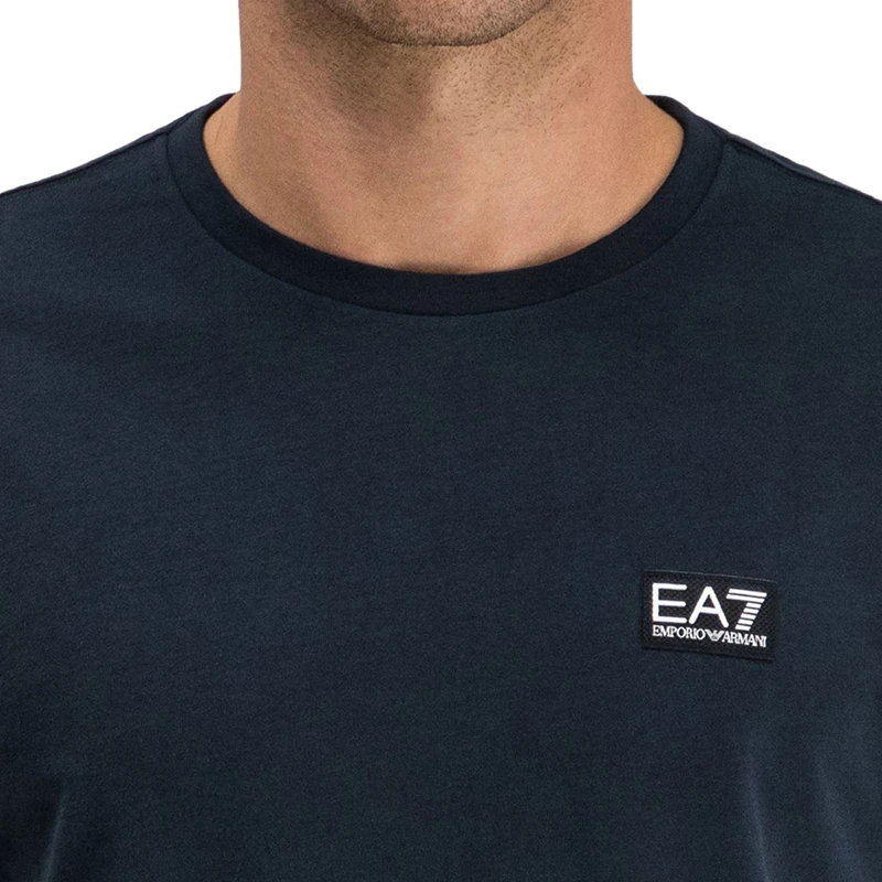 Emporio Armani 安普里奥 阿玛尼 男士黑蓝色棉质经典LOGO款圆领短袖T恤 6GPT38-J2AZ-1578 商品