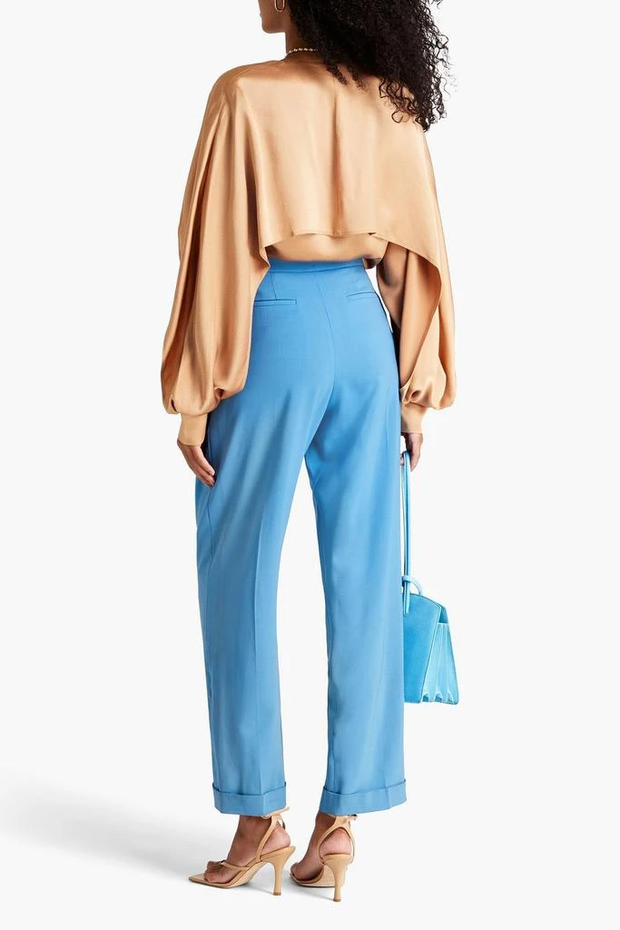 商品ROKSANDA|Charmeuse-paneled draped silk-crepe blouse,价格¥3532,第1张图片
