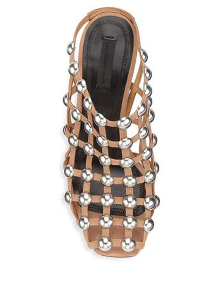商品Alexander Wang|Sadie Studded Slip-On Suede Sandals,价格¥3425,第4张图片详细描述