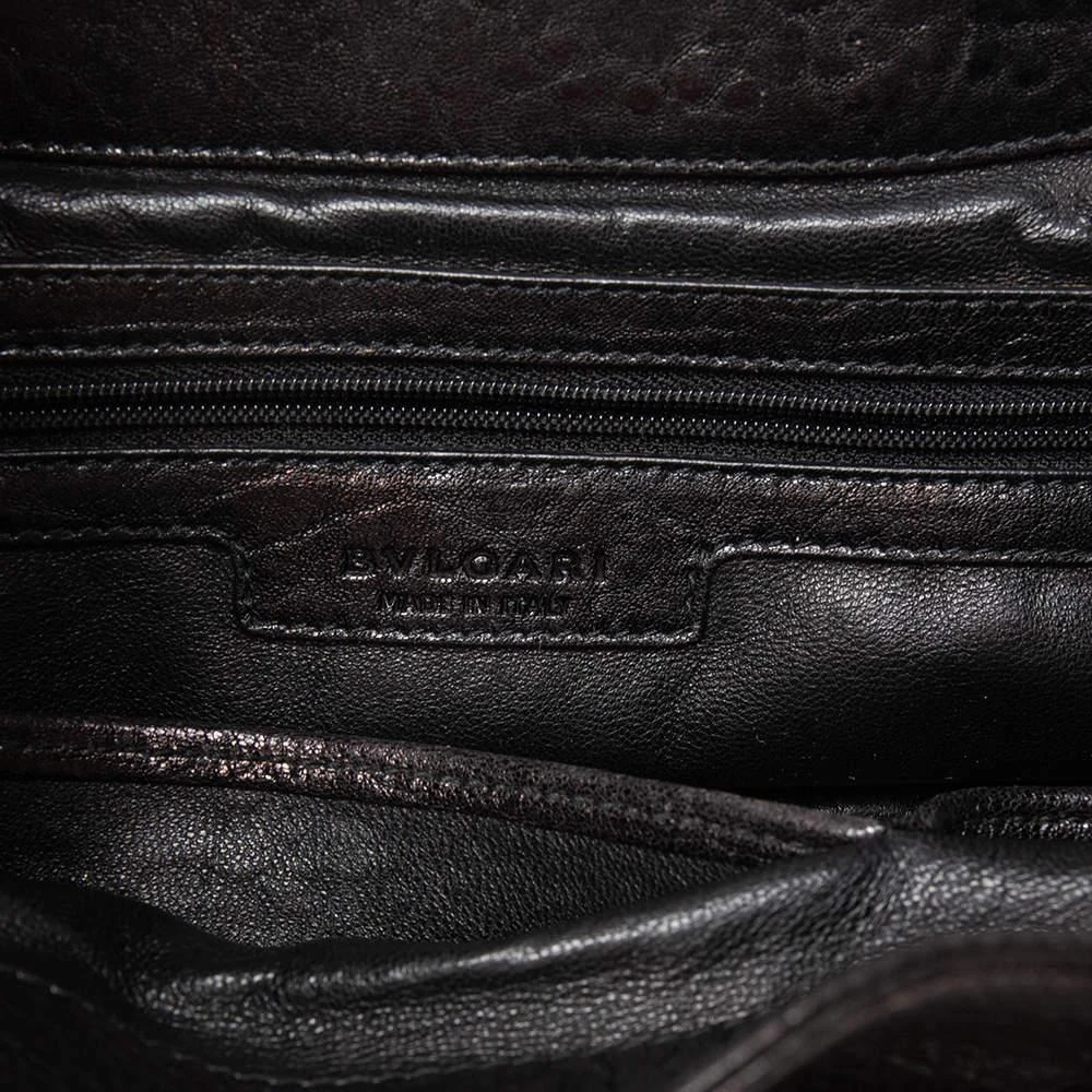 Bvlgari Black Textured Leather Chandra Hobo 商品