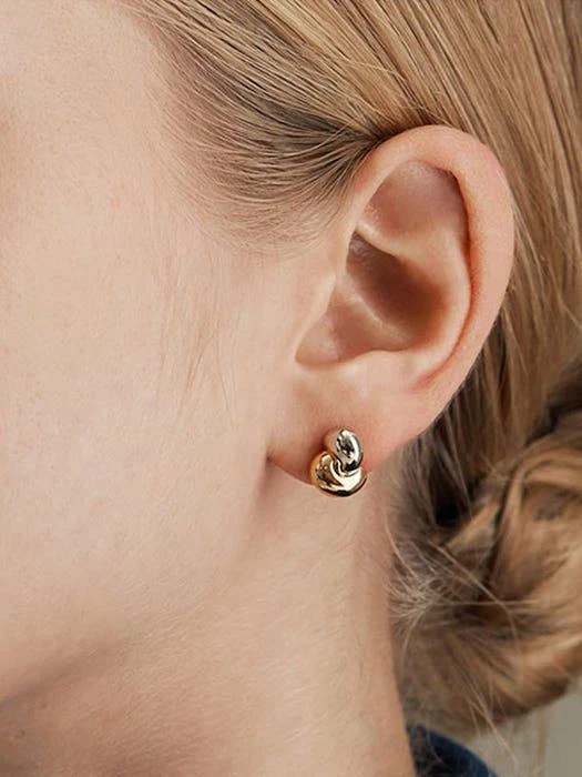 商品hyeres-lor|Etrive 14K Duet Earrings,价格¥3788,第3张图片详细描述