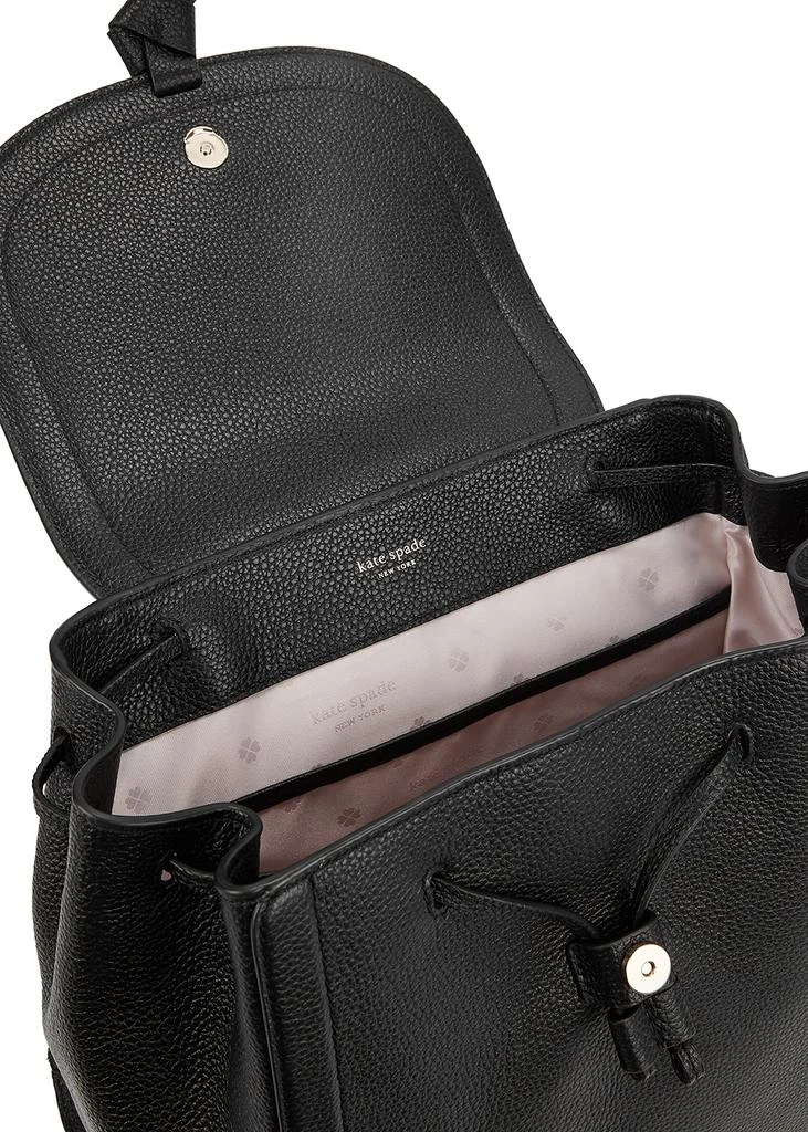 商品Kate Spade|Knott medium black grained leather backpack,价格¥3221,第4张图片详细描述