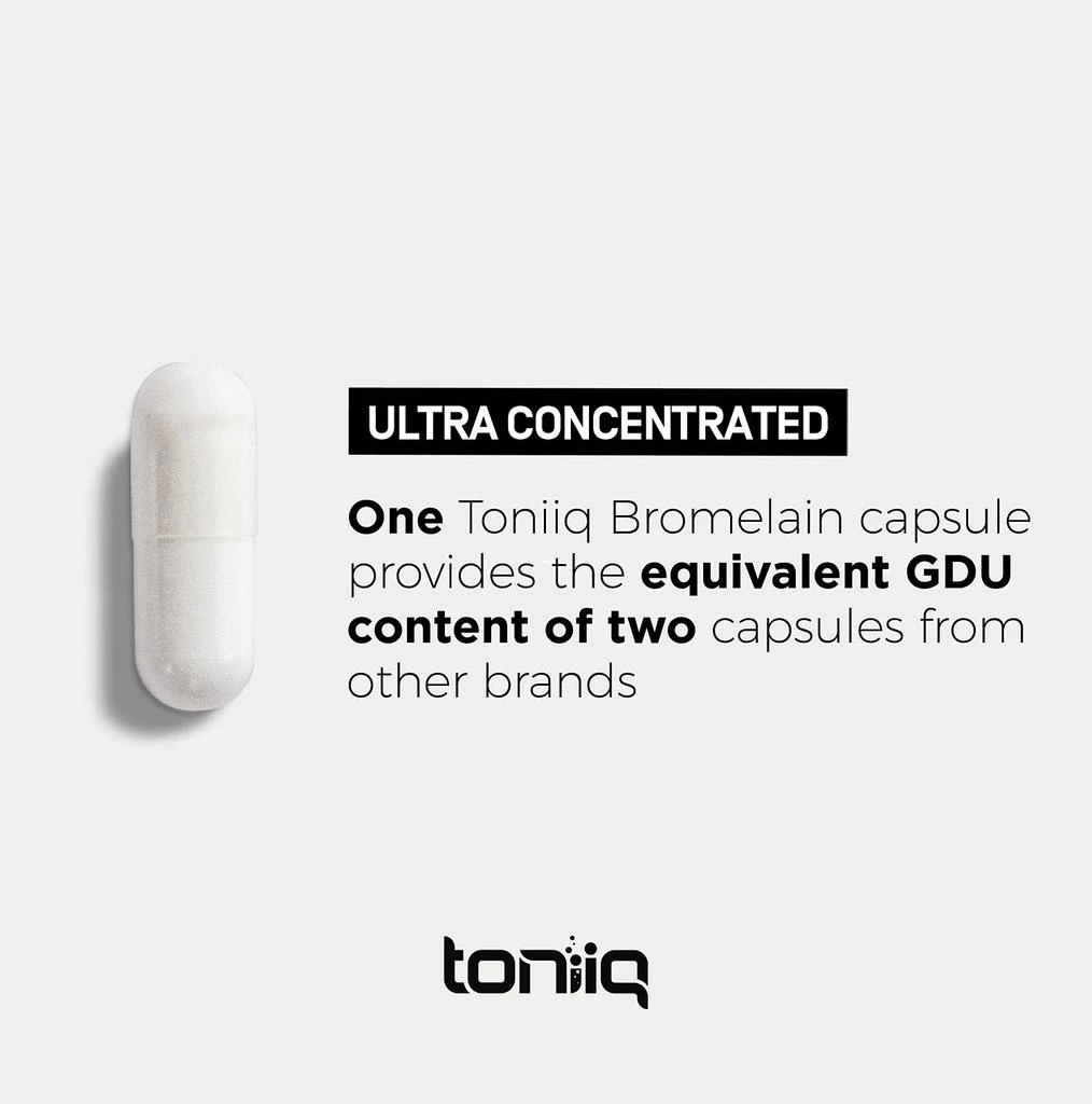 Ultra High Strength Bromelain 500mg - 3600 GDU/Gram - Highly Concentrated and Bioavailable - Third-Party Tested Formula - 120 Vegetarian Capsules - 120 Servings Per Container - Bromelain Supplement 商品