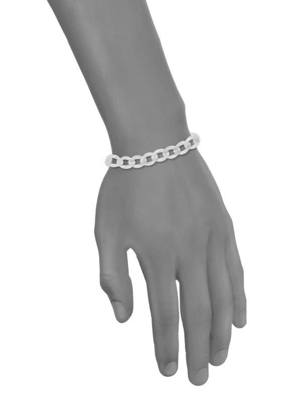 商品Saks Fifth Avenue|14K White Gold Curb Chain Bracelet/4.95MM,价格¥9120,第2张图片详细描述