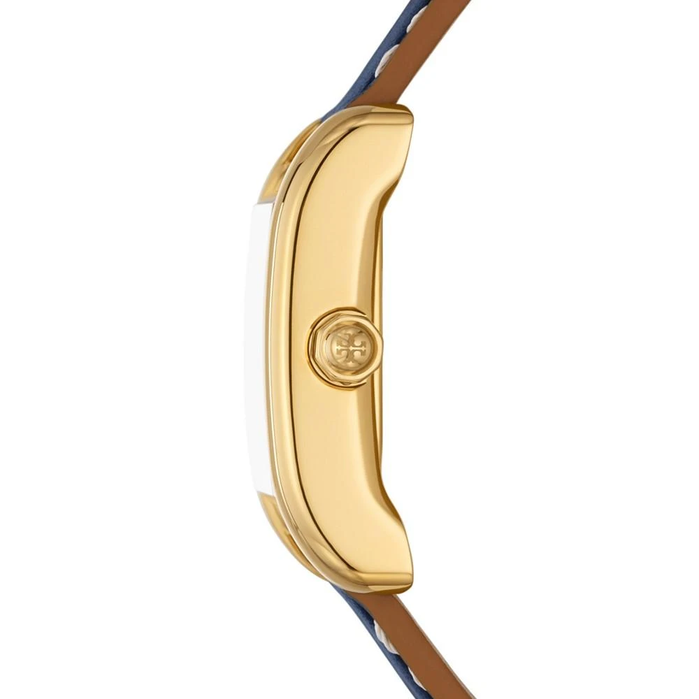 商品Tory Burch|Women's The Eleanor Navy & Brown Leather Strap Watch 24mm,价格¥1574,第2张图片详细描述