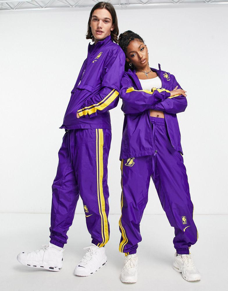 商品NIKE|Nike Basketball NBA LA Lakers unisex full tracksuit in purple,价格¥865,第1张图片
