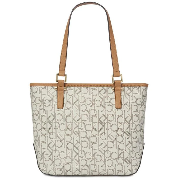商品Calvin Klein|Claire Monogram Signature Tote,价格¥702,第3张图片详细描述