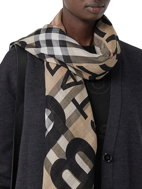 商品Burberry|The Classic Giant Check Scarf,价格¥3673,第5张图片详细描述