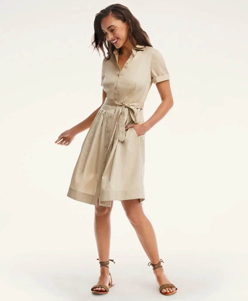 商品Brooks Brothers|Belted Shirt Dress,价格¥369,第2张图片详细描述