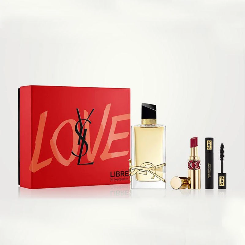 商品Yves Saint Laurent|YSL圣罗兰套装礼盒（自由香水3oz+口红+睫毛膏）,价格¥2659,第2张图片详细描述