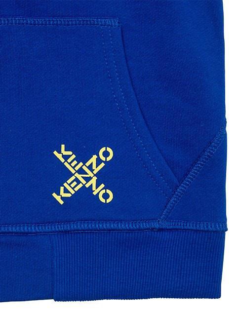 商品Kenzo|Little Kid's & Kid's Cross-Print Logo Hoodie,价格¥704,第4张图片详细描述