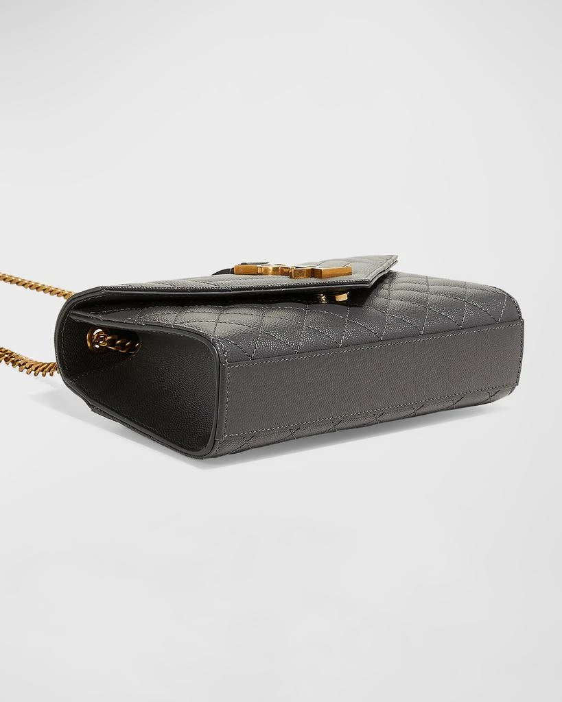 Envelope Triquilt Small YSL Shoulder Bag in Grained Leather 商品