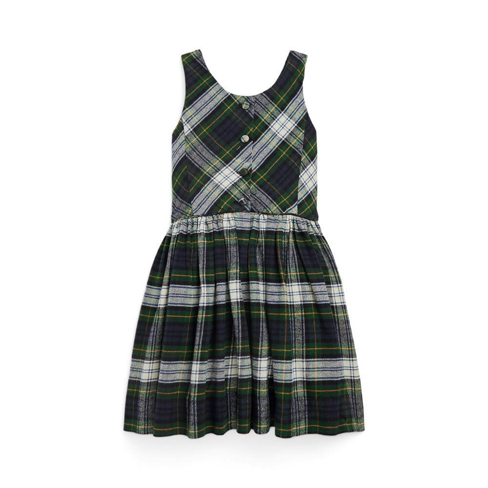 商品Ralph Lauren|Little Girls Plaid Twill Dress,价格¥552,第4张图片详细描述