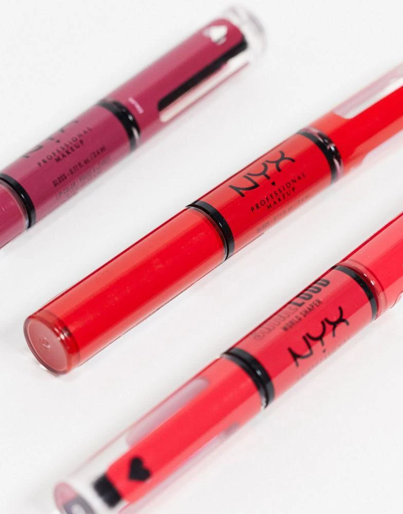 商品NYX Professional Makeup|NYX Professional Makeup Shine Loud Long Lasting Lip Shine Lip Gloss - Rebel In Red,价格¥126,第4张图片详细描述