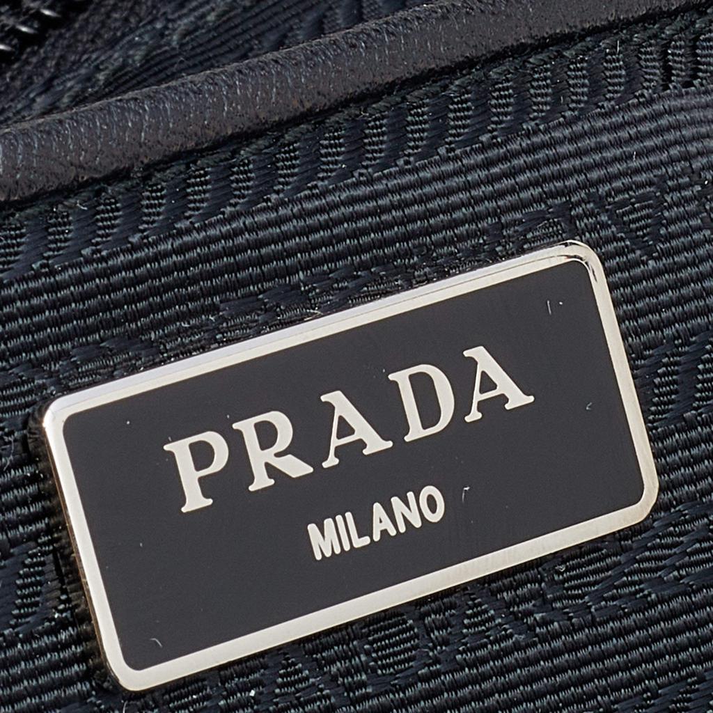 Prada Blue/Black Camouflage Printed Nylon And Leather Tessuto Backpack商品第8张图片规格展示