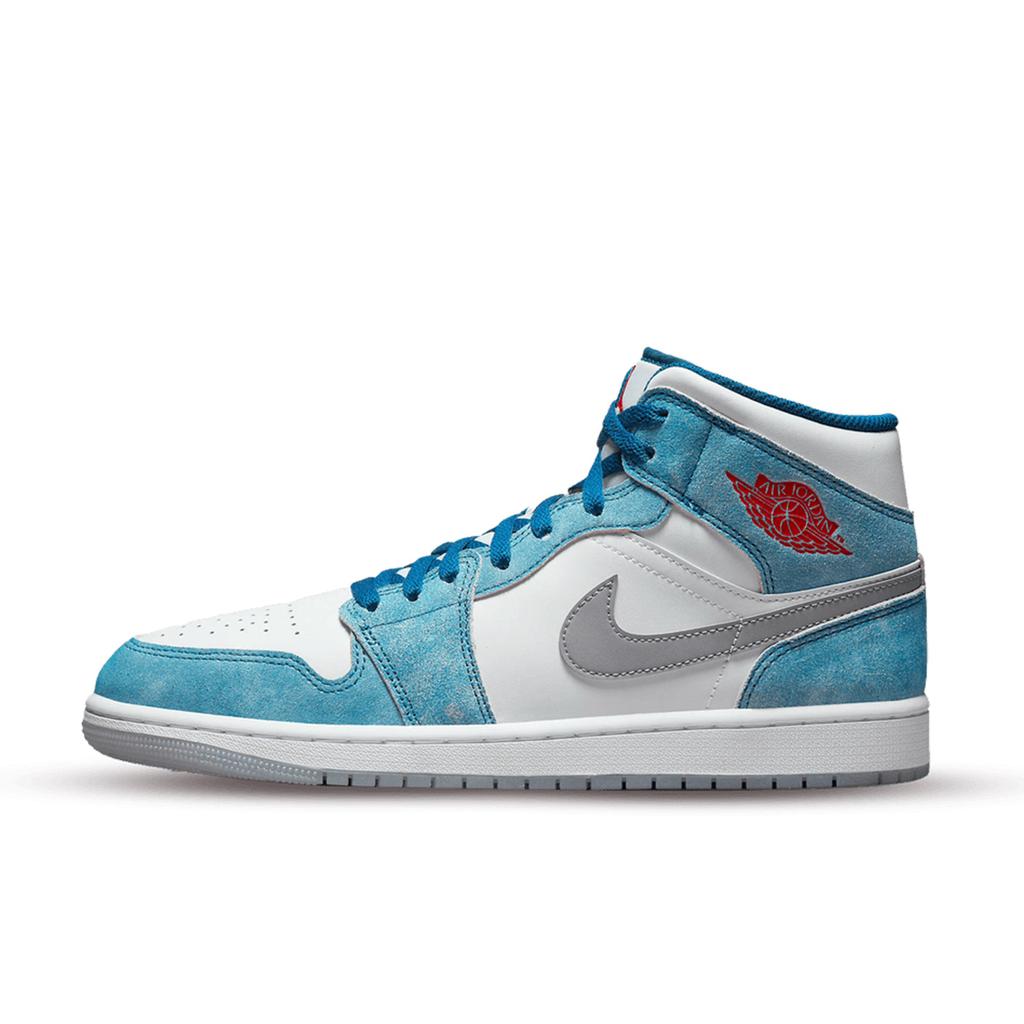 Air Jordan 1 Mid French Blue Fire Red商品第1张图片规格展示