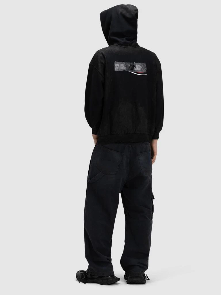 商品Balenciaga|Vintage Effect Cotton Sweatshirt Hoodie,价格¥9667,第2张图片详细描述
