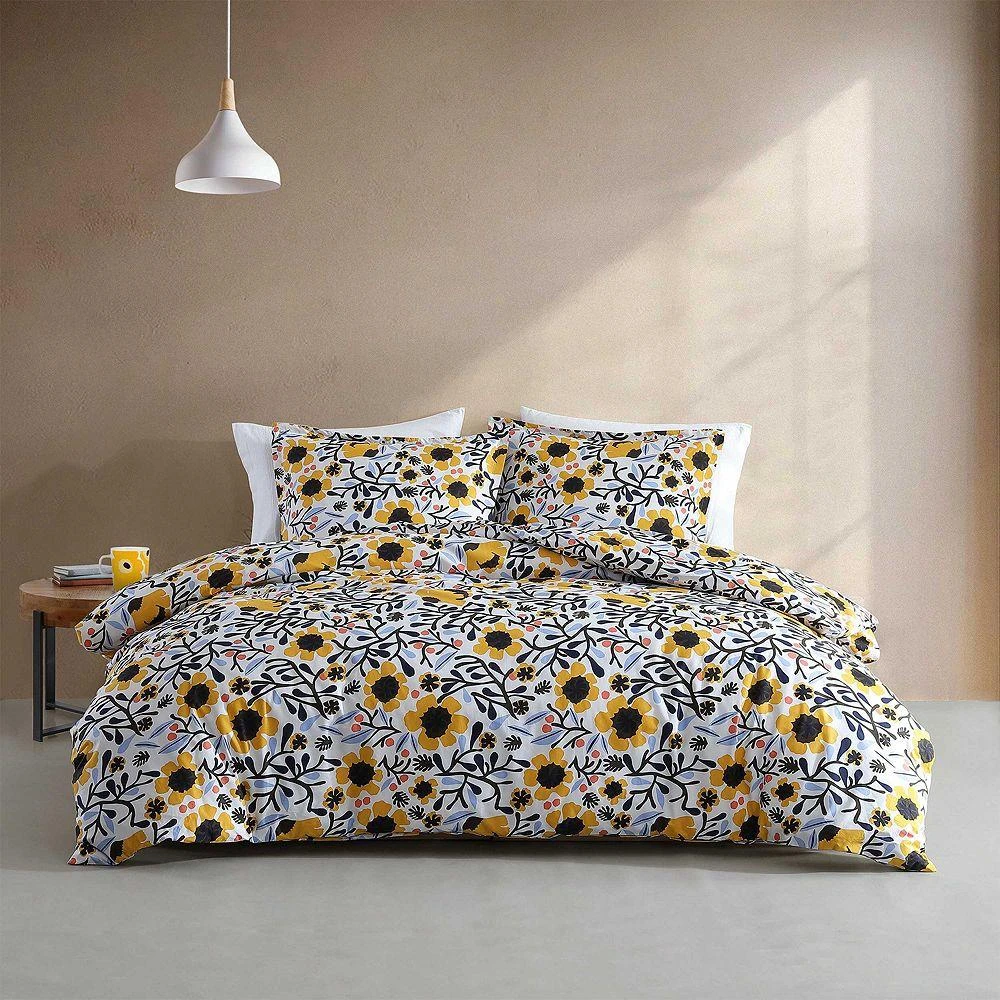 Mykero Cotton Percale 3 Piece Comforter Set, Full Queen 商品