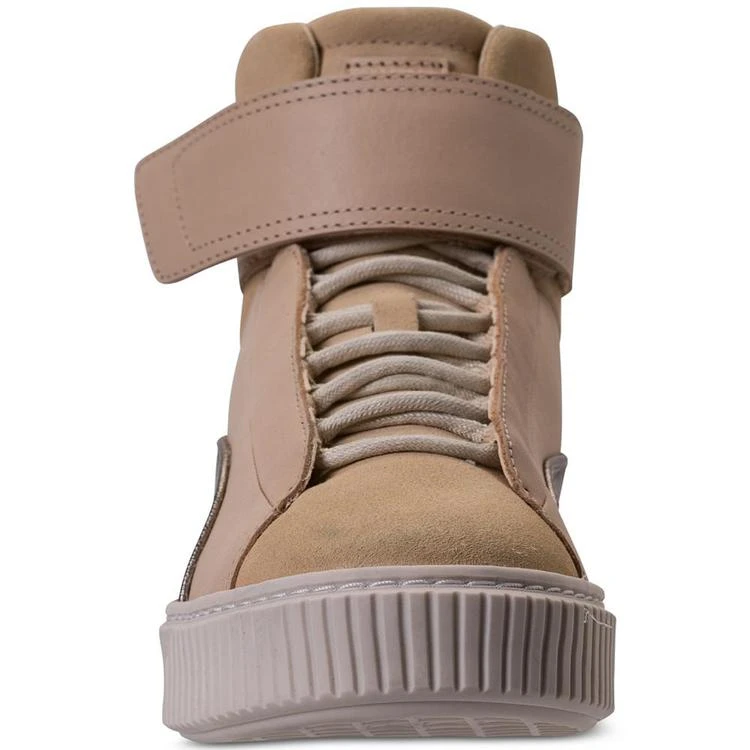商品Puma|Women's Basket Platform Strap Mid Up Casual Sneakers from Finish Line,价格¥593,第2张图片详细描述