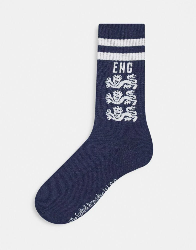 商品ASOS|ASOS DESIGN sports socks in navy with England design,价格¥44,第1张图片