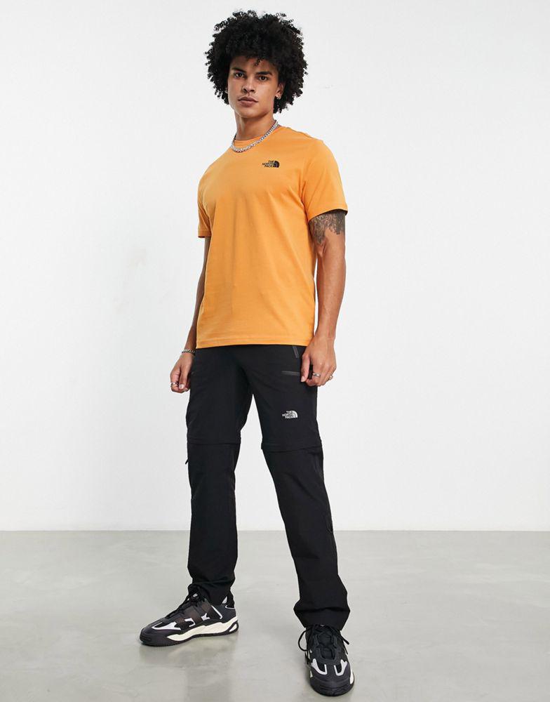 The North Face Simple Dome t-shirt in orange Exclusive at ASOS商品第4张图片规格展示