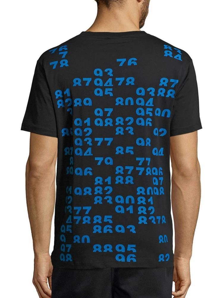 商品Marcelo Burlon|Number Graphic Cotton 短袖,价格¥597,第2张图片详细描述