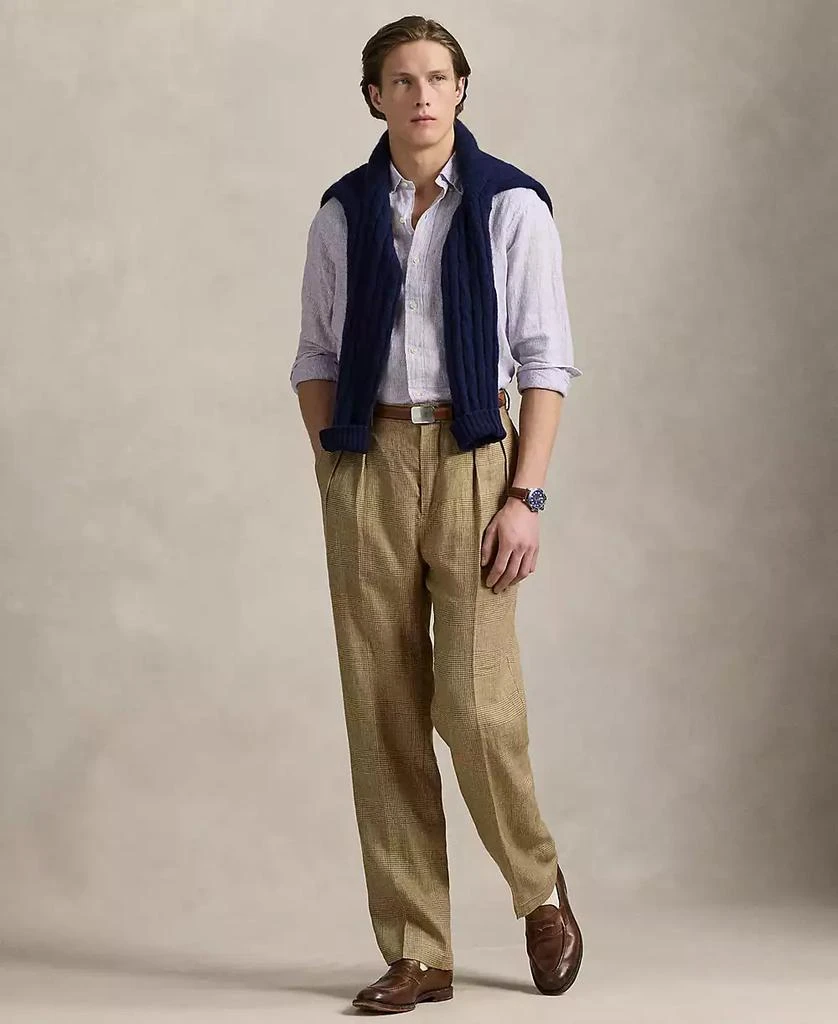 商品Ralph Lauren|男士经典版型亚麻衬衫 多款配色,价格¥614,第4张图片详细描述