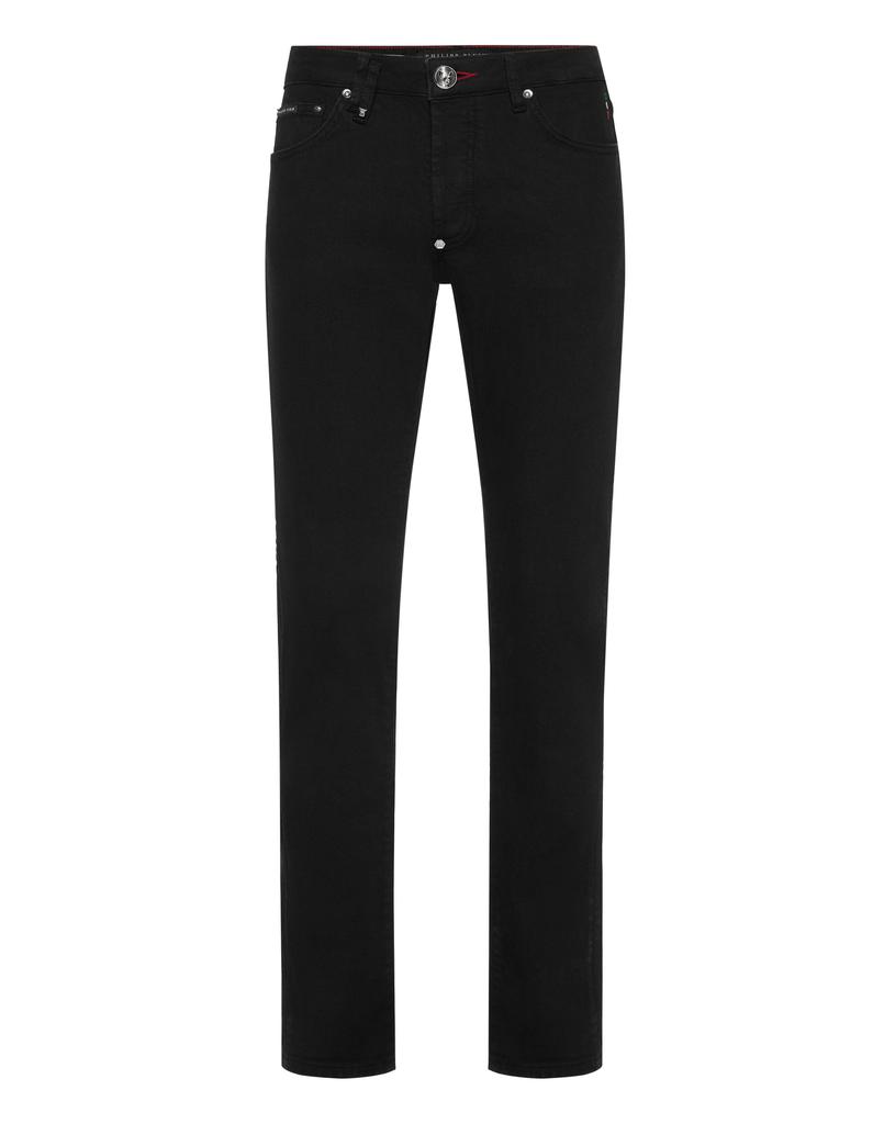 Denim Trousers Super Straight Cut Skulls image 2