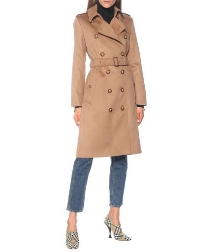 商品Burberry|Kensington cashmere trenchcoat,价格¥16730,第2张图片详细描述