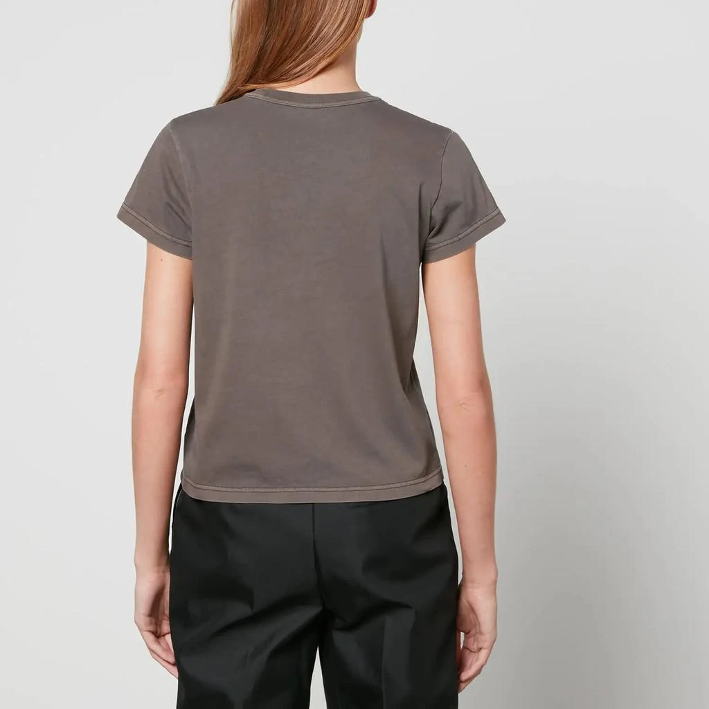 商品Alexander Wang|Alexander Wang Women's Essential Jsy Shrunk Tee W/Puff Logo & Bound Neck - Washed Cola,价格¥604,第2张图片详细描述