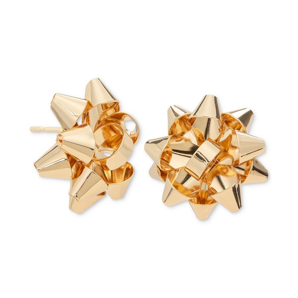 商品Charter Club|Gold-Tone Bow Stud Earrings, Created for Macy's,价格¥44,第5张图片详细描述