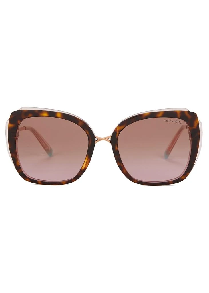 商品Tiffany & Co.|Tortoiseshell oversized sunglasses,价格¥2604,第2张图片详细描述