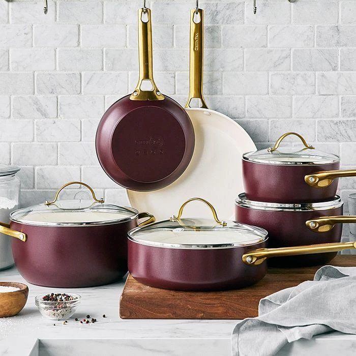 商品Greenpan|Reserve Healthy Ceramic Nonstick Cookware, Set of 10,价格¥2961,第4张图片详细描述